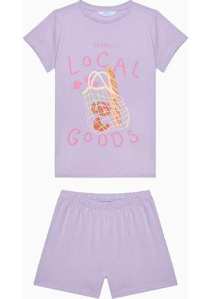 Kız Çocuk Local Çok Renkli Pamuklu 2li Pijama Takımı