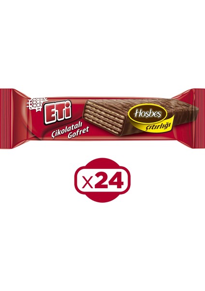 Çikolatalı Gofret 34 gr x 24 Adet