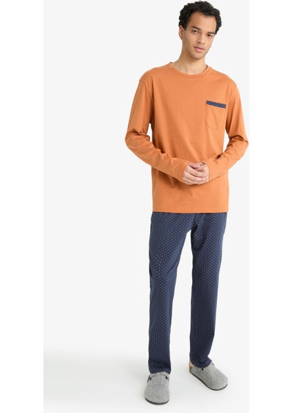 Pijama Takımı Regular Fit Uzun Kollu Üst Uzun Alt G2645AX25WN modelleri