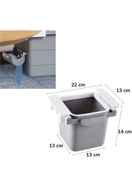 Masa Altı Sürgülü Mini Çöp Kovası (5263) indirimleri