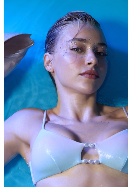 Jamie Boncuklu Çok Renkli Bikini Üstü - Gamze Erçel Koleksiyonu