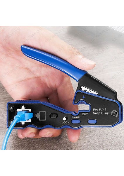 Çok Fonksiyonlu Yeni Nesil EZ-RJ45 Konnektör Sıkma Pensesi