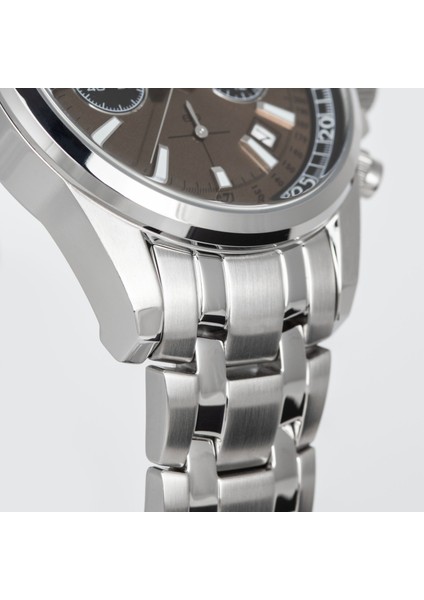 Liverpool JL.1-2117ZG Quartz Çelik Gri Kahverengi Kadran 20 Atm 44 mm Erkek Kol Saati indirimleri