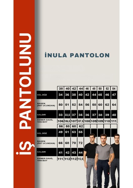 Allium Iş Pantolonu – Hafif, Dayanıklı ve Çok Cepli Rahat Tasarım
