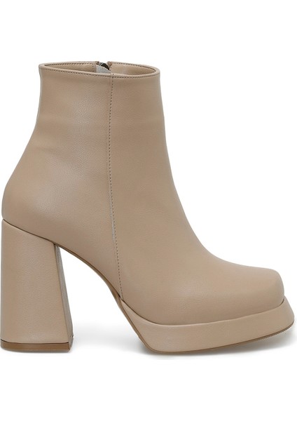 TASHA 3PR Bej Kadın Topuklu Bot