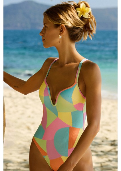 Aqua Push Up Çok Renkli Mayo