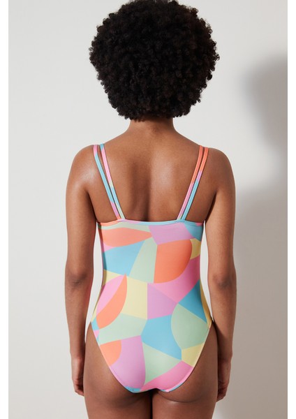 Aqua Push Up Çok Renkli Mayo