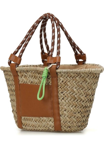 Hasır Bgck El 4fx Kum Kadın El Çantası