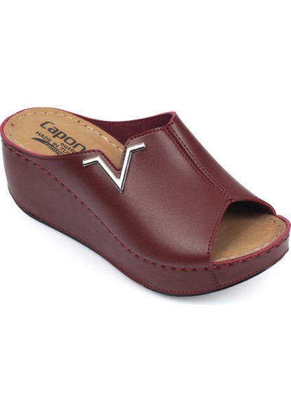 Capone 6145 Kadın Platform V Toka Terlik