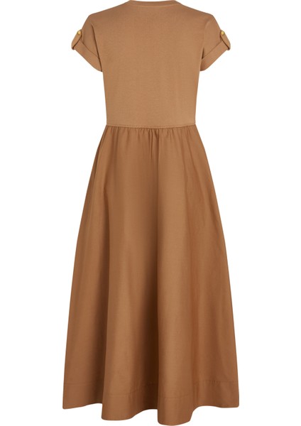 Modern Cody Mıdı Mıx F&f Drs Kadın Kahverengi Elbise - WW0WW46711 indirimleri