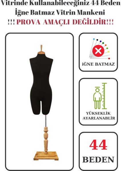 44 Beden Iğne Batmaz Vitrin ve Fotoğraf Çekimi Için Pantolon Giyebilen Terzi Mankeni Vitrin Mankeni