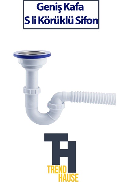 Geniş Kafa Eşli Körüklü Sifon