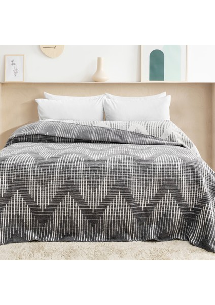 Home Bloom Çk Battaniye 200X220 cm 1 Parça-Gri