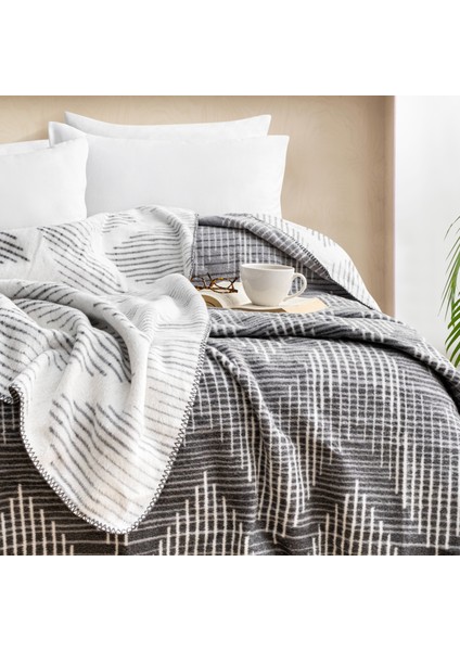 Home Bloom Çk Battaniye 200X220 cm 1 Parça-Gri fiyatları