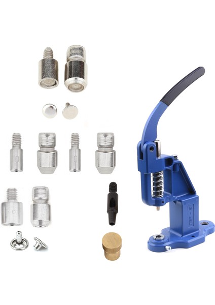 Rivet Makinesi ve 4 Boy Çift Kafa Rivet Kalıbı