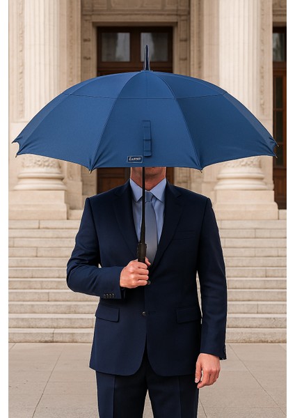 Unisex Siyah Profesyonel Otomatik Protokol Şemsiye