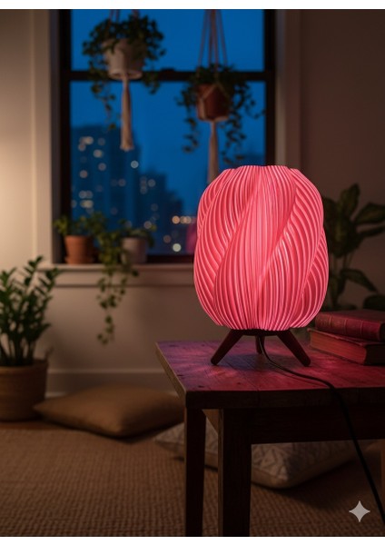 Spiral Masa Lambası - Şık ve Estetik Dekoratif Aydınlatma