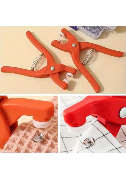 Plastik Çıt Çıt Pensi–kıyafet, Bebek Önlüğü, Gömlek ve Tekstil Ürünleri Için Çıtçıt Takma Aleti (5263) fırsatları