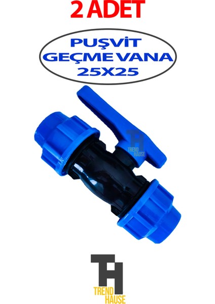Puşvit Geçme Vana 25X25 2 Adet
