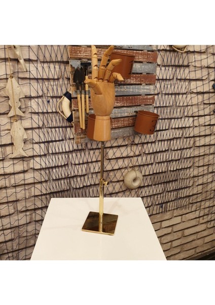 Gold Özel Standlı Yükseklik Ayarlı Eskiz Ahşap Model El Mankeni fiyatları