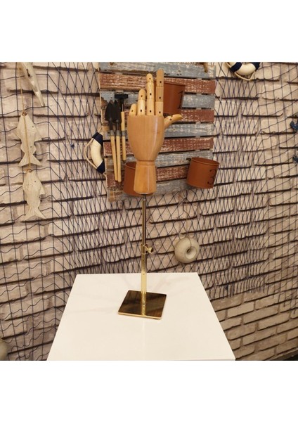 Gold Özel Standlı Yükseklik Ayarlı Eskiz Ahşap Model El Mankeni modelleri