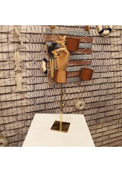 Gold Özel Standlı Yükseklik Ayarlı Eskiz Ahşap Model El Mankeni fırsatları