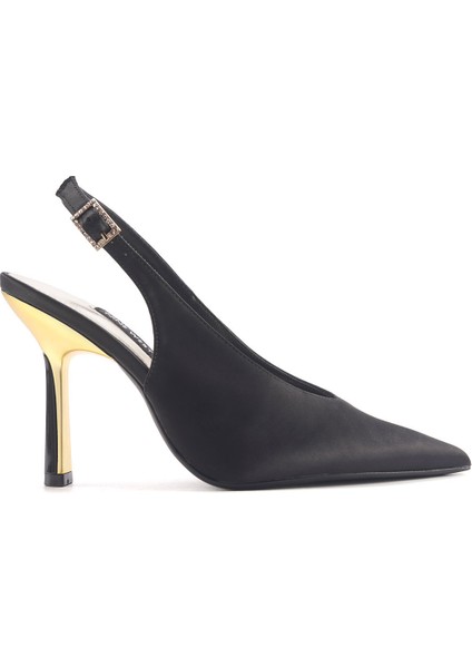 Bestyle 4pr Siyah Kadın Topuklu Ayakkabı