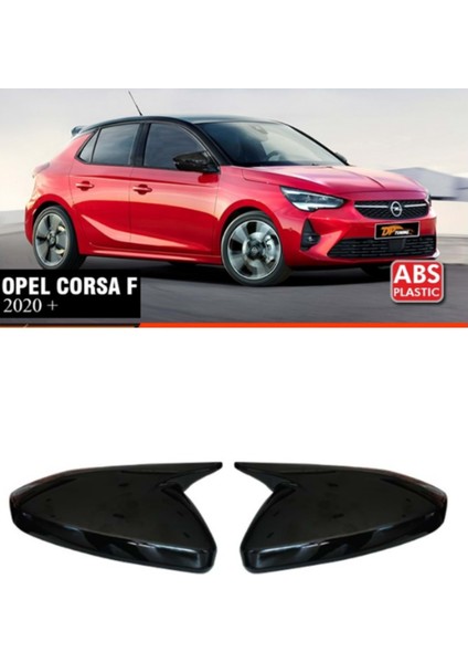 Opel Corsa F 2020 ve Sonrası Batman Yarasa Ayna Kapağı Takım Piano Black