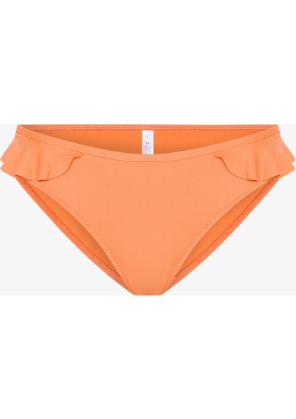 Turuncu Mango Fırfırlı Bikini Altı