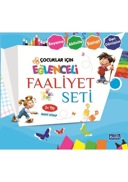 Eğlenceli Faaliyet Seti - Mavi Kitap - 3+ Yaş