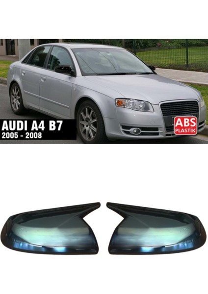 Audi A4 2001-2008 Batman Yarasa Ayna Kapağı Takım Piano Black