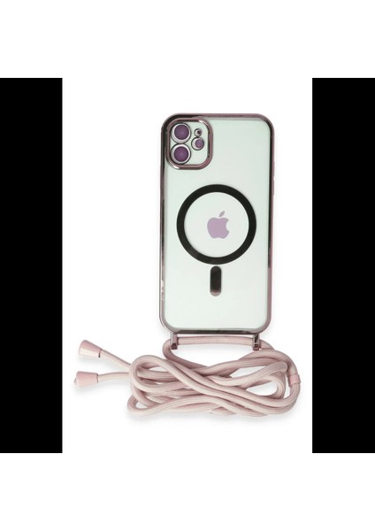 iPhone 11 Kılıf Divo Lazer Askılı Magsafe Kapak