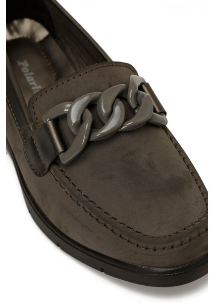 166552.NZ4PR Haki Kadın Loafer
