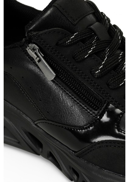 Trv2611.Z4Pr Siyah Kadın Comfort Ayakkabı