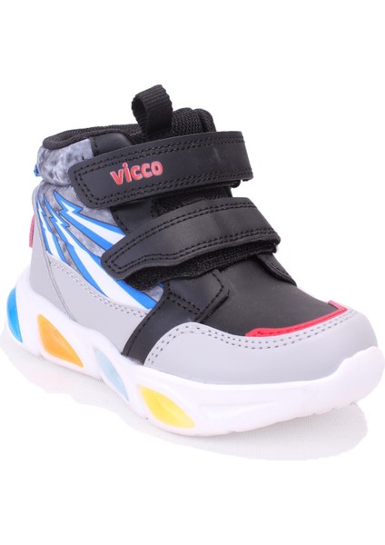 David 946P25K420 Siyah Ortopedik Günlük Işıklı Erkek Çocuk Spor Bot