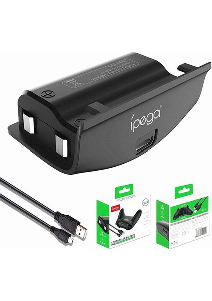 XB-001 Şarj Kablolu Xbox One-One X-One S 1400MAH Joystick Batarya