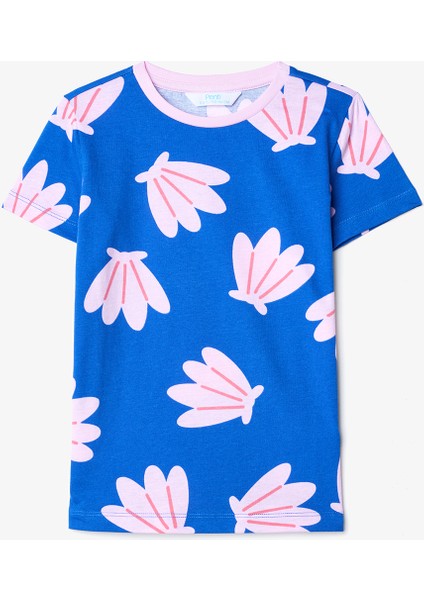 Kız Çocuk Shells Pamuklu 2li Çok Renkli Pijama Takımı