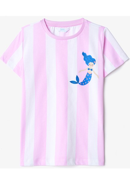 Kız Çocuk Shells Pamuklu 2li Çok Renkli Pijama Takımı