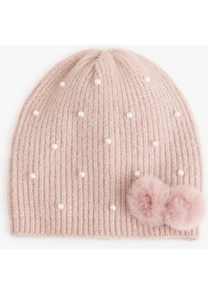 Inci Detaylı Ponponlu Bere