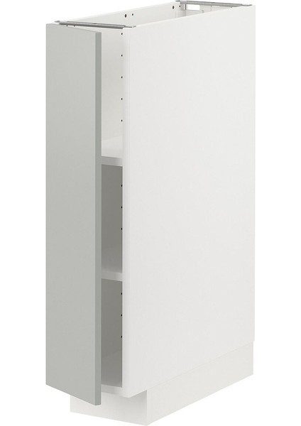 Kapaklı Alt Dolap, Havstorp Açık Gri, 20X60 Cm, 1 Kapaklı