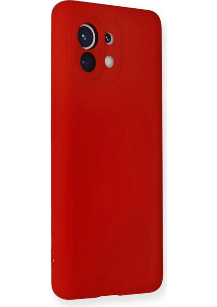 Xiaomi Mi 11 Kılıf Nano Içi Kadife Silikon - Kırmızı fiyatları