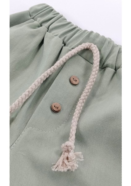 V Yaka Çizgili %100 Pamuk Müslin Kumaş Bebek ve Çocuk Erkek Ikili Takım indirimleri