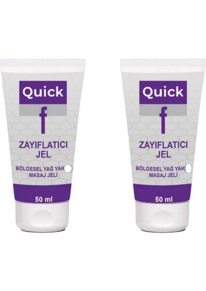 Quick F Gel Bölgesel Yağ Yakımını Destekleyen Inceltilmiş Selülitinizin Yeni Sırrı Hızlı Jel x 2 Ad