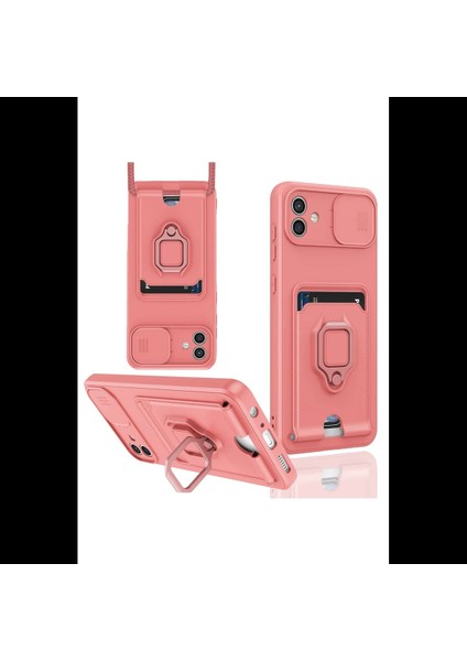 Samsung Galaxy A05 Kılıf Zuma Kartvizitli Yüzüklü Silikon