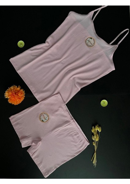 Kadın Atlet - Şort Boxer 2'li Set Pembe Takım fiyatları