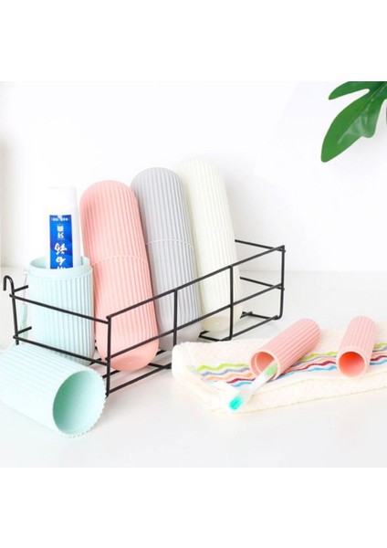 Seyahat Tipi Diş Fırçası Gözlük Makyaj Fırçası Için Çok Amaçlı Silindir Saklama Kutusu Ipli (5263) fırsatları