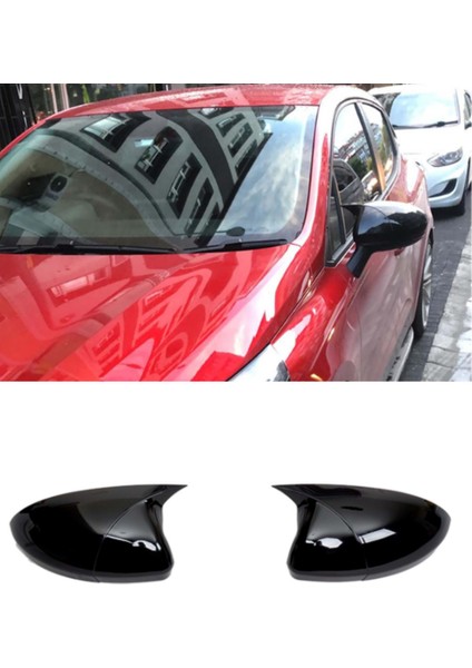 Renault Clio 5 2019 ve Sonrası Batman Yarasa Ayna Kapağı Takım Piano Black