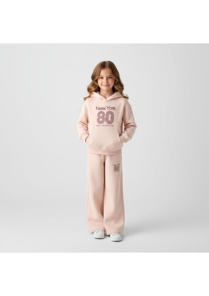 New York Kapüşonlu Kız Çocuk Eşofman Takım modelleri
