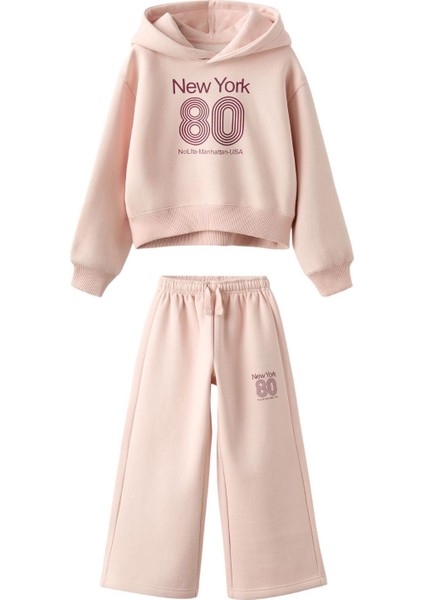 New York Kapüşonlu Kız Çocuk Eşofman Takım fırsatları