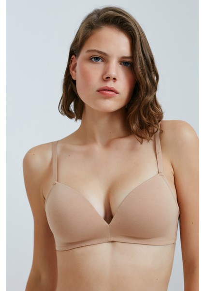 #Hiççamaşırı Bej Balensiz Cosy Pamuklu Sütyen